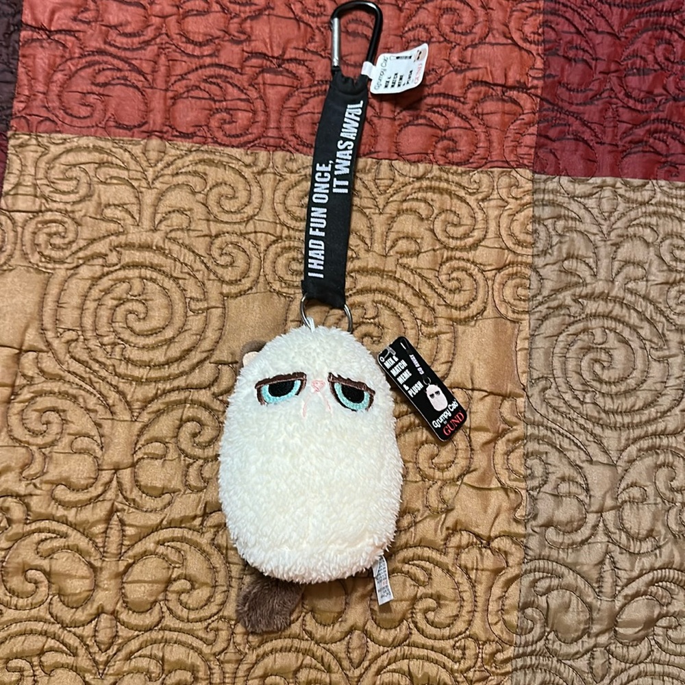 Grumpy Cat Mini Plush Clip